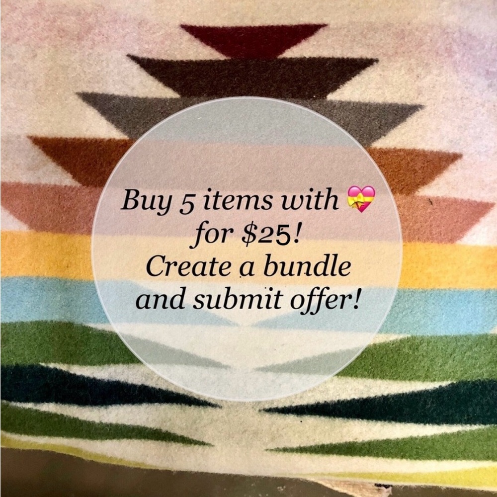 Buy 5 items with 💝 for $25! Bundle and save!